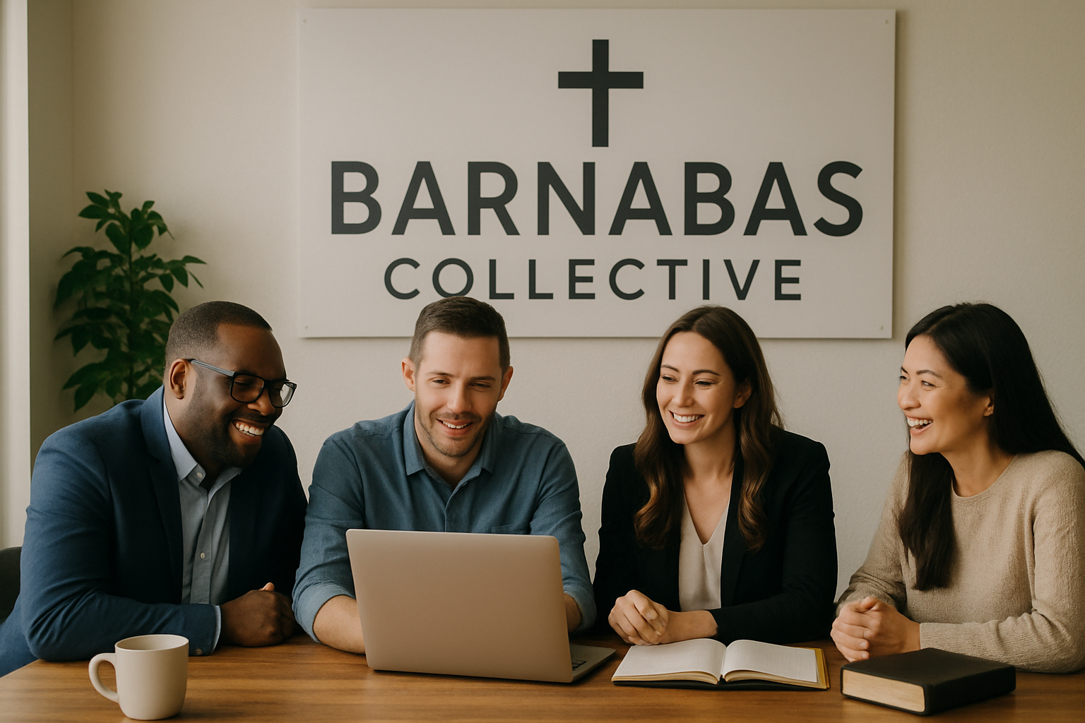 Christian business and ministry leaders collaborating at Barnabas Collective