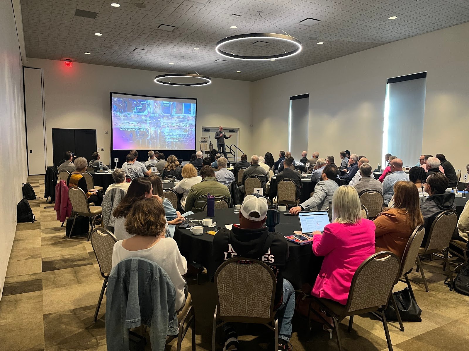 Full room of attendees at a Barnabas Collective summit event